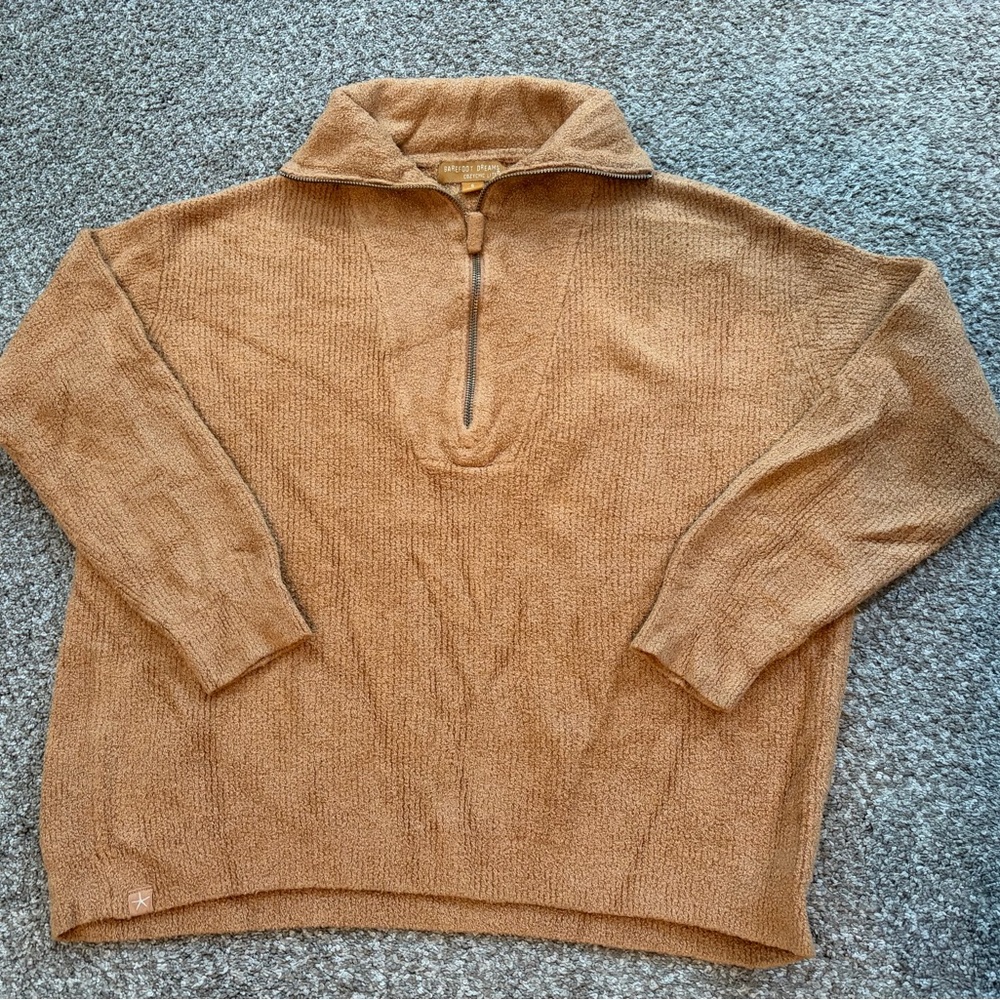Barefoot Dreams Cozychic Lite Women’s Half Zip Hi-Low Pullover Sweater